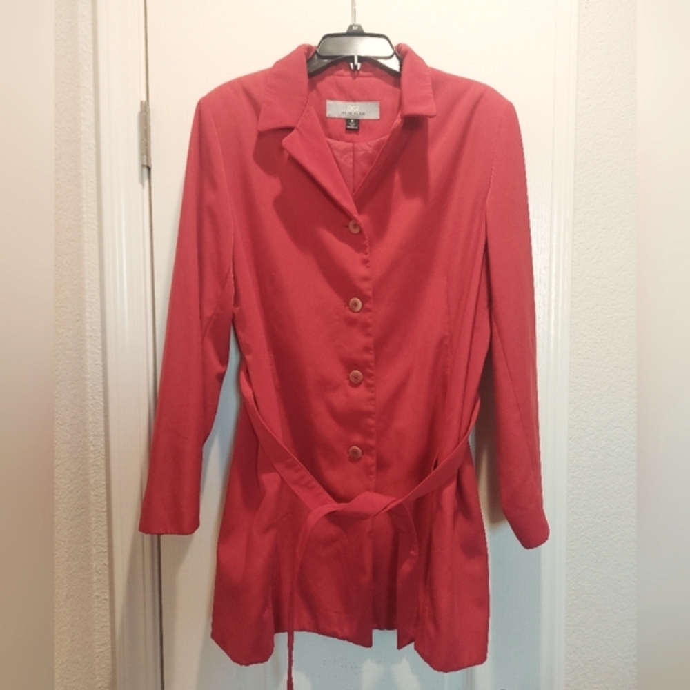 Anne Klein AK2 belted lightweight short trenchcoat szM